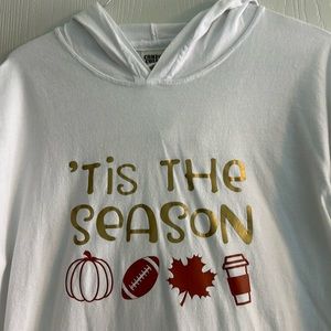Fall Football Coffee Hoodie Tee